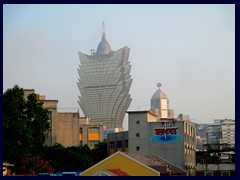 Views towards Grand Lisboa from St Paul's Ruins.